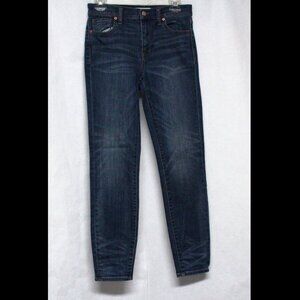 Women's Size 28 Madewell High Riser Skinny Denim Blue Jeans